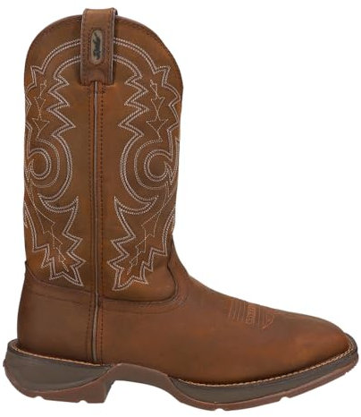 Durango Steel Toe Pull-On Western Boot, Brown, Size 11.5(2E)