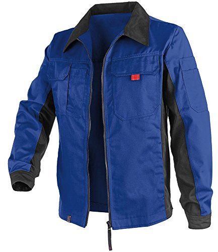 KÜBLER Workwear KÜBLER INNO Plus Arbeitsjacke blau, Größe 62, Unisex-Arbeitsjacke aus Mischgewebe, leichte Arbeitsjacke