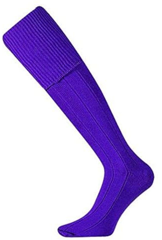 Mitre Junior Mercury Plain Football Sports Socks | Football Team Kit | Lightweight Long Sock | Breathable Sports Sock, Purple, Mini (12 UK Child - 2 UK)