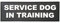 K9 Harness SERVICE DOG IN TRAINING K-9 PVC Rubber 3D Hook Patch