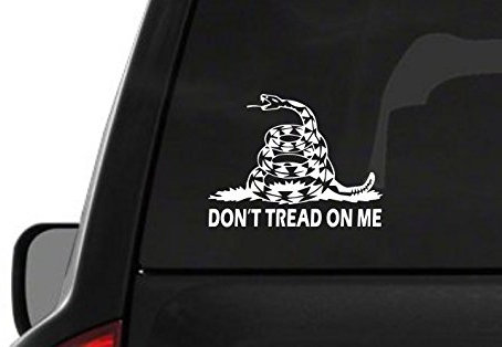 Don't Tread on Me (D2) Vinyl Decal Sticker Car/Truck Laptop/Netbook Window 5 Inch- by CustomDecal US