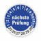 Fassbender-Druck PRÜFPLAKETTEN - Hochwertige Prüfetiketten NÄCHSTE PRÜFUNG Ø 20mm - Selbstklebende PVC-Folie - Wartungsetiketten für Prüfung - Prüfplakette für Prüfungsnachweis (120 Stück)
