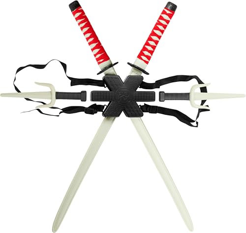 Rubies Ninjas Rückenwaffen Set Katanas Ninja Kostüm für Kinder Einheitsgröße (6672)