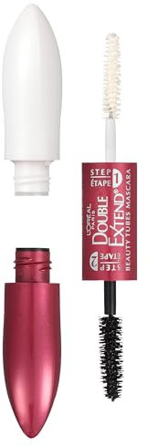 L'Oreal Paris Double Extend Beauty Tubes - Blackest Black, 0.6 FL. OZ./ 0.5 ml