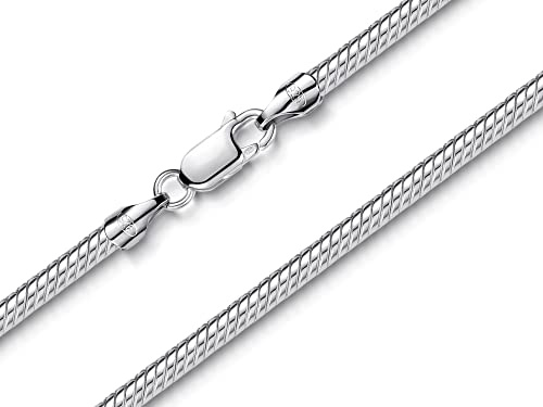 Schlangenkette 3mm - 925 Silber - Länge wählbar 40-100cm