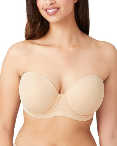 Wacoal Women's Red Carpet Full Busted Strapless Convertible Bra Coverage, Opaque, Sand, 38H US