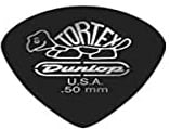 JIM DUNLOP Plektrum Tortex Pitch Black Jazz III, Schachtel mit 432, Schwarz, Kaliber: 0,5-0,6-0,73-0,88-1 - 1,14mm