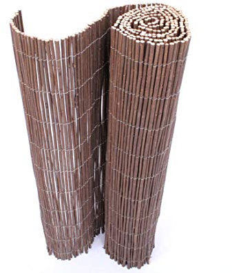 Sichtschutz Weidenmatten Staffelsee 180 x 300cm naturbelassen - Rollzaun Sichtschutzmatte aus Weidenruten 1,8m x 3m