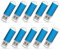 RAOYI 10Pack 8G USB Flash Drive USB 2.0 Memory Stick Memory Drive Pen Drive Blue