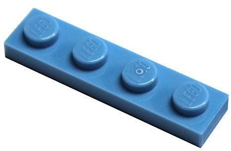 LEGO Parts and Pieces: Medium Blue 1x4 Plate x20