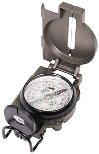 K&R Peilkompass und Marschkompass Tramp - Kompass Outdoor mit schlagfestem Metallgehäuse I Handpeilkompass für Outdoor Freunde I Kompasse für Wandern I Kompass kaufen und Survival Kit erweitern