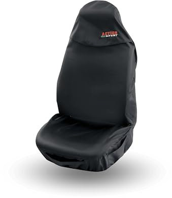 PETEX 31671304 Action Sitzbezug Sports Sitzbezug Werkstattschoner Schonbezug Nylon Autozubehör, schwarz