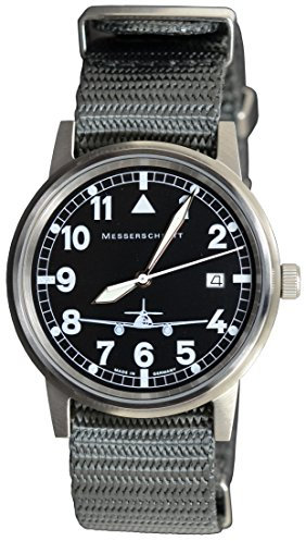 Messerschmitt Fliegeruhr by Aristo ME 262-S Nato Armband Ronda - Made in Germany