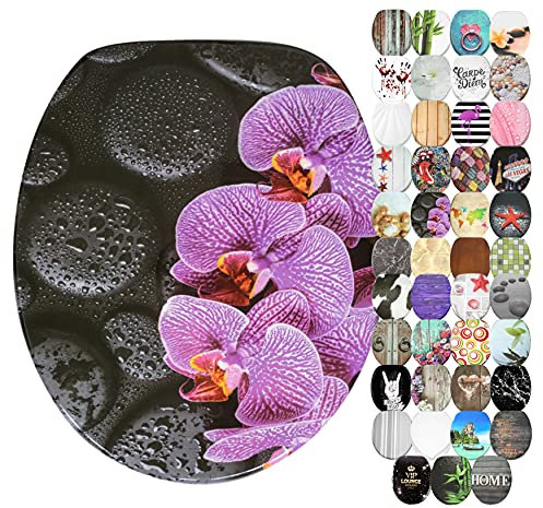 Sanilo Sedile WC con chiusura ammortizzata, grande scelta di belli copriwater da legno robusto e di alta qualità (Madeira)