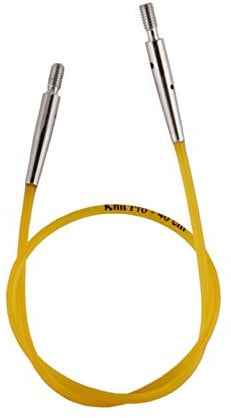 KNITPRO Cable: Colour Coded: Yellow: 20cm