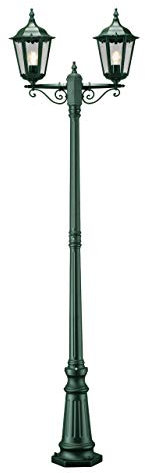 Konstsmide Firenze 7234-600 Standleuchte / B: 25cm T: 63cm H: 220cm / 2x100W / IP43 / lackiertes Aluminium / grün