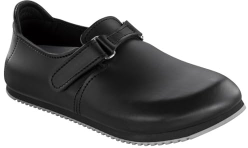 Birkenstock Clog Linz Superlauf, Naturleder, schwarz, normal, Größe 38 583184-38 (Damen-Clog Pantoffel Pantolette Latsche Halbschuh Clogs Clogen Treter Arbeitsschuh)