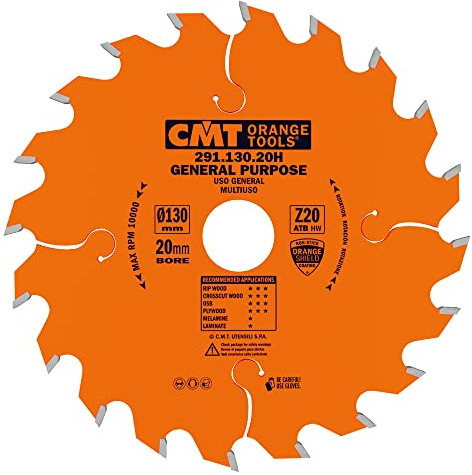 CMT ORANGE TOOLS 291.130.20H - UNIVERSELL-HANDKREISSÄGEBLATT130X2.4X20 Z=20 15° WECHSELZAHN