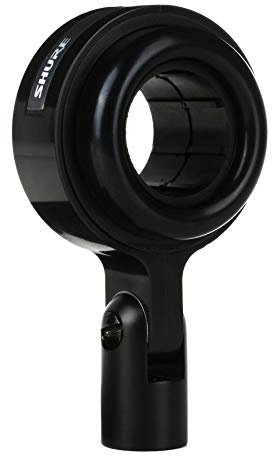Shure A55M Stoßdämpfer für SM58, SM87, SM87A, BETA87A, BETA87C und alle anderen 3/4 Zoll und größeren Griffen, Schwarz