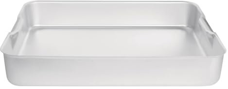 Vogue Deep Roasting Pan 610 mm, Aluminium Deep Baking Tray, Size: 100(H) x 610(W) x 455(D) mm, Integrated Handles, K416