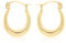 CARISSIMA Damen-Creolen 9 Karat 375 Gelbgold Patterned 1.53.3779