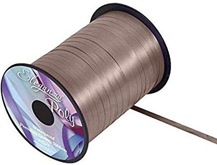 Eleganza Poly Curling Ribbon 5mm x500yds No.58 Chocolate