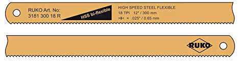 Ruko 318130024–1er Pack Hand-HSS Bi-Flex (302 x 13 x 0,65 mm 24 Zähne)