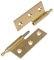 Hettich Möbelband mit Zierkopf, DIN links, 50 x 40 mm, Messing, 1 Stück plus Schrauben, 682