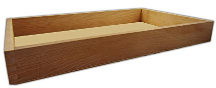GREEN24 Gewächshaus Style-Box Beige GK5331H für Bewässerungswanne + Topfplatte - Birke Massivholz gewachst