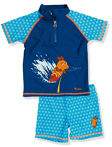 Playshoes Unisex Kinder Uv-schutz Bade-set Zweiteilig Schwimmshirt Badeshorts Badebekleidung, Die Maus, 110-116 EU