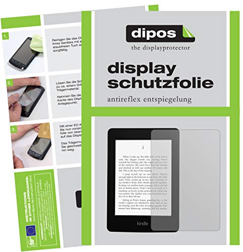 dipos 2x Displayschutzfolie matt für Amazon Kindle Paperwhite