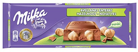Milka Schokoladen-Tafel ganze Haselnüsse, 300g
