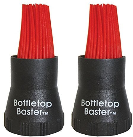 Jokari Crazy But It Works Silicone Bottletop BBQ Baster, Black, 2-Pack