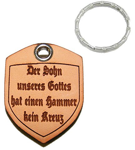 Wolfszeit Schlüsselanhänger Thor aus echt Leder