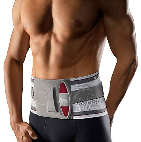 BORT select Stabilo® Rückenbandage mit Pelotte, Gr. 4, silber