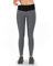 Formbelt Damen Leggings lang mit Taschen grau Melange - Leggins Stretch-Hose Hüfttasche für Smartphone iPhone Handy (grau, XS)
