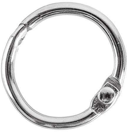 Rayher Hobby Rayher 2520000 Metallringe zum Öffnen, 17 mm ø innen, Nickelfrei, SB-Btl. 12 Stück, Silber