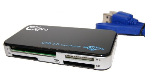 Ex-Pro® External Superspeed T5R 3.0 5Gbps - All-in-One - Multi Card Reader [SD, SDHC, Compact Flash, CF Micro SD, MCC, RS-MMC, Trans Flash, M2, MS Duo Memory Stick, XD Picture Card]