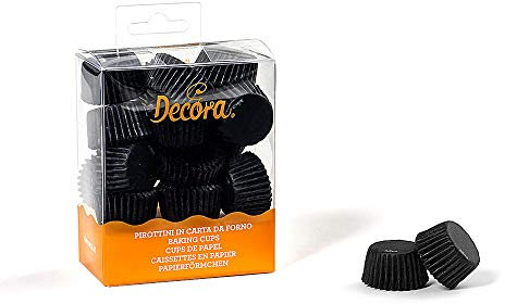 Decora 0339640 PAPIERFÖRMCHEN SCHWARZ MM 27X17 200ST, 30 x 2.7 x 1.7 cm