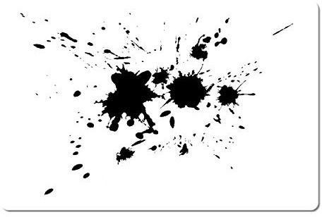 Herterich Products Airbrush Schablone Splash Nr. 5 | Graffiti & Tattoo Stencil | Wiederverwendbar & Lösungsmittelresistent | Mylar 0,1-0,2 cm | Für Sprays, Acryl & Airbrush