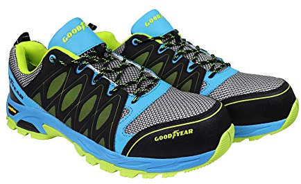 Goodyear Damen Metallfreie Arbeitssicherheit Trainer mit Non Metallic Stoffkappe S1P / SRA/HRO Sicherheitsschuhe, Mehrfarben, 36 EU