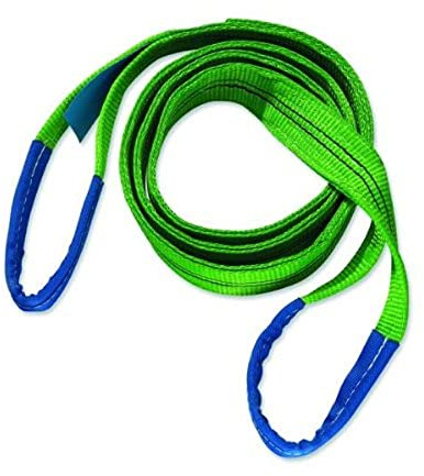 Braun 20032HB Lifting Strap with Reinforced Loops 2000 kg Load Capacity 3 m Green
