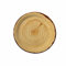 DH-Konzept 10 Pappteller im * Holz Design * für Party und Geburtstag Teller Partyteller Party Fete Set Baumstamm Wood