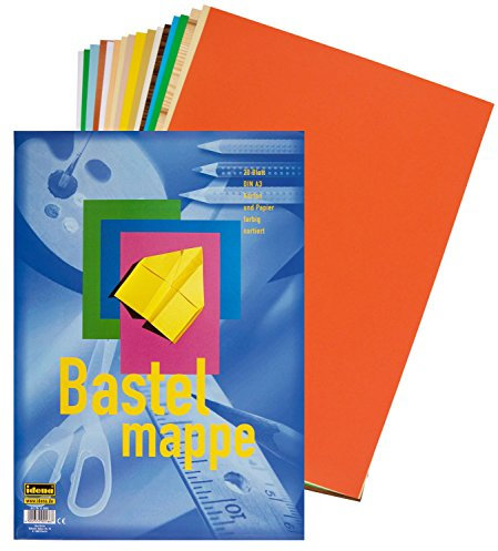 5x Bastelmappe DIN A3 / 100 Blatt / (je 50 Blatt Bastelkarton und Bastellpapier)