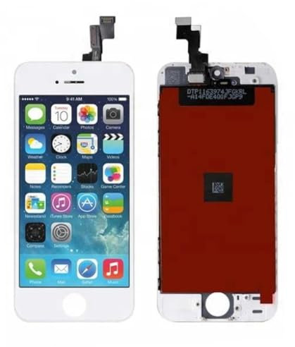 Sintech© Premium Display Einheit kompatibel für iPhone SE/5S in weiß (auch Gold), komplett