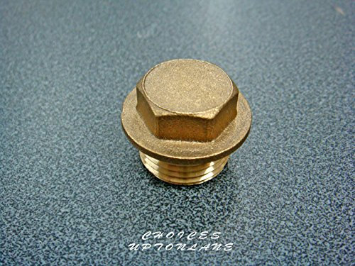 AK Messing Sechskant-Flansch männlich Blindstopfen Endstück BSP in verschiedenen Größen (1,27 cm BSP)