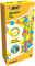 BIC Highlighter Flex, Textmarker mit flexibler Pinselspitze, 12er Pack, in Gelb, mit Austrocknungsschutz