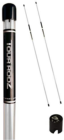 Longridge Herren Übungshilfe Tour Rodz Golf Ausrichtungsstab Golf, Weiß