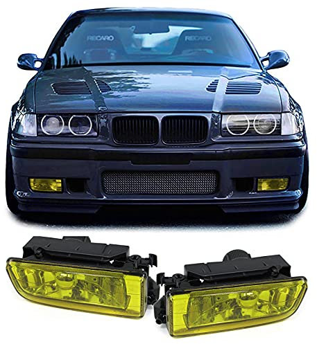 Klarglas Nebelscheinwerfer Gelb Set passend für 3er BMW E36 auch M3 90-99