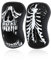 RockTape Assassins Ginocchiere 5mm - Neoprene Durevole per Compressione, Calore e Stabilità nel Fitness Funzionale, Teschio Nero, Medium
